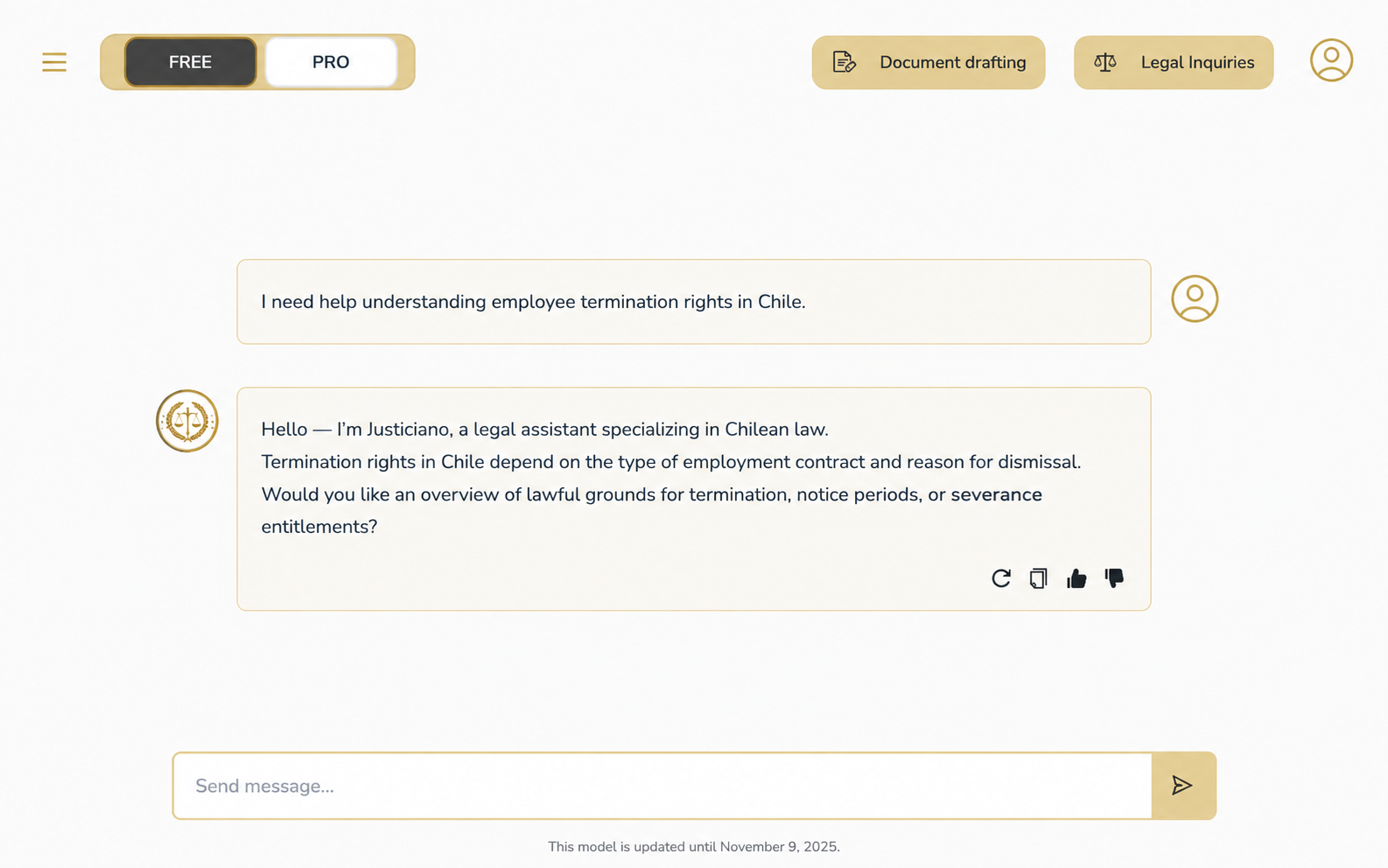 Justiciano Legal Platform