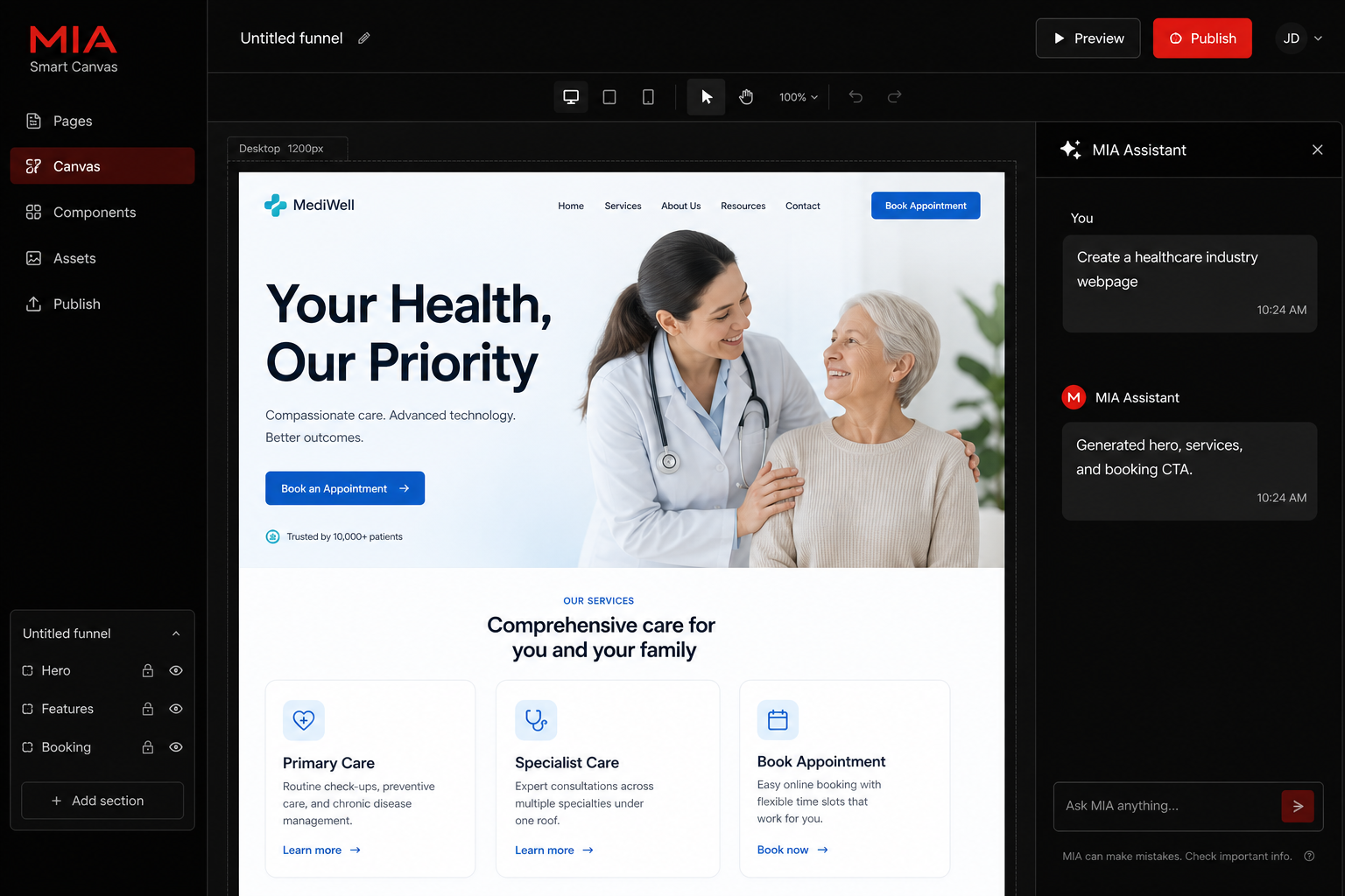 MIA Smart Canvas Design Platform